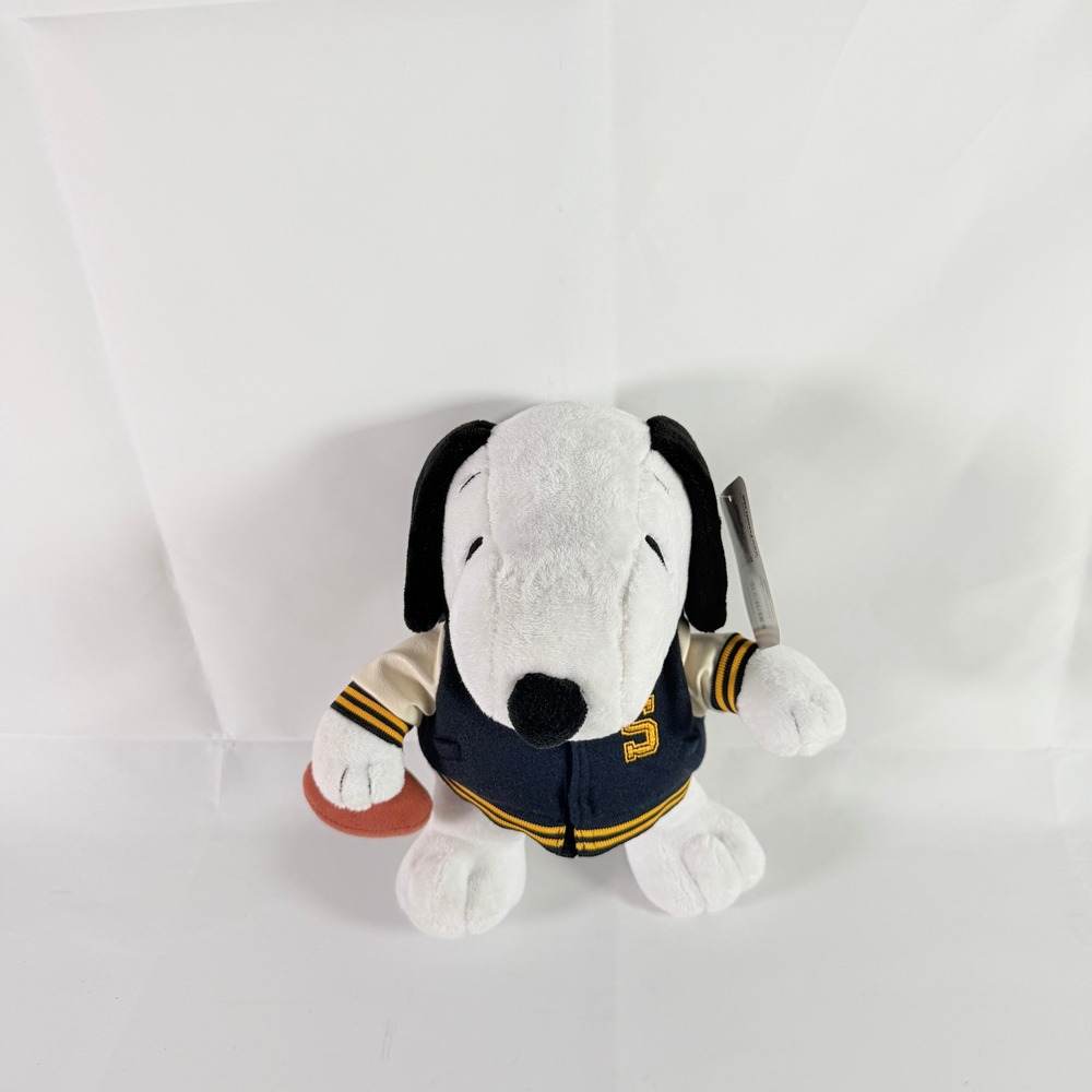 Peanuts Snoopy Football Plush Varsity Letterman Jacket 10" NWT Ruz 2025 - Picture 3 of 10